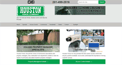 Desktop Screenshot of houstonfence.com